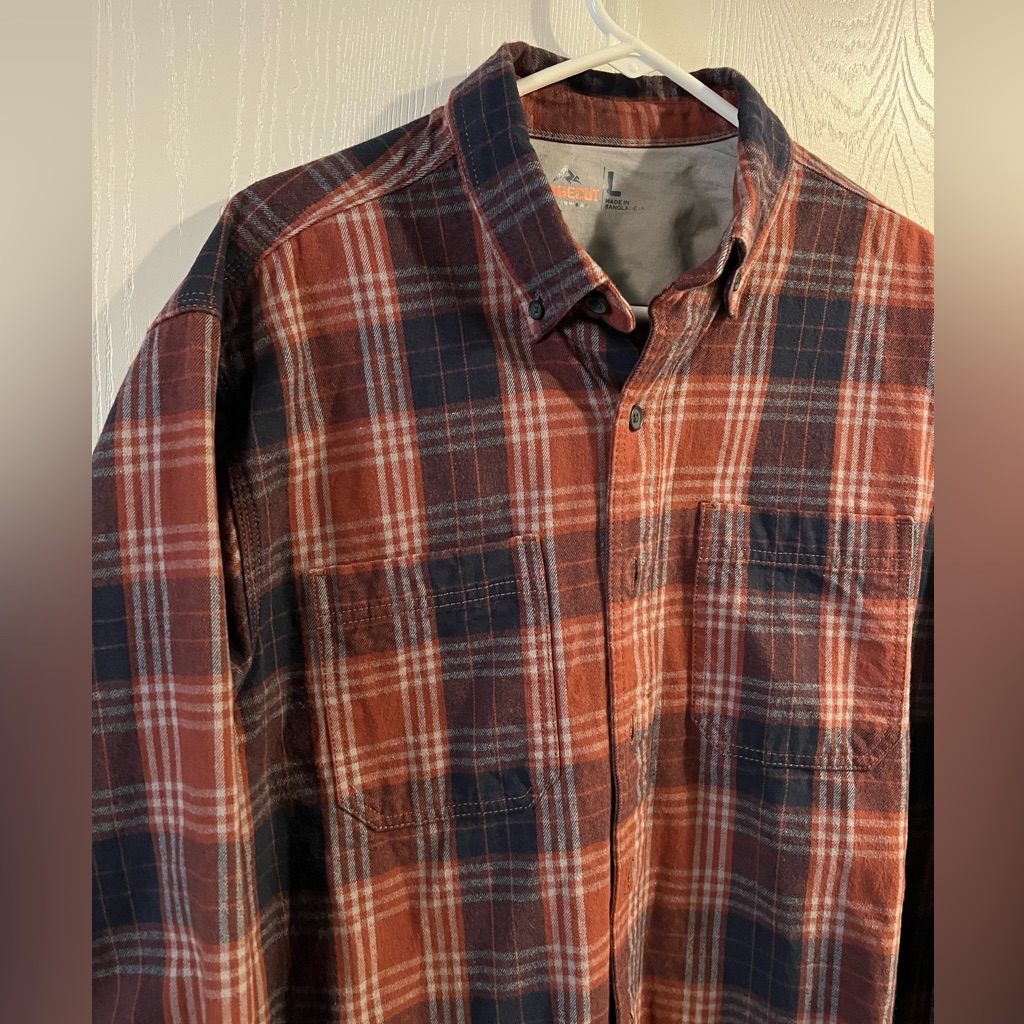 Ridgecut - Heavyweight Flannel Shirt - Red And Blue